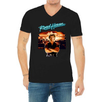 Roadhouse Patrick Swayze Retro 80_s Movie T Shirt V-neck Tee | Artistshot