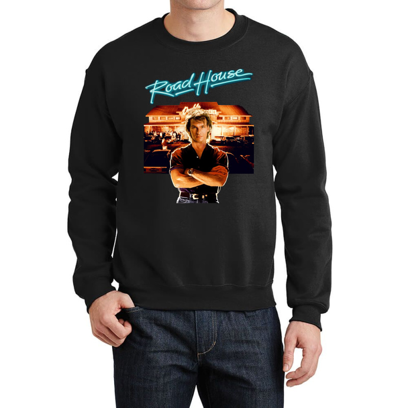 Roadhouse Patrick Swayze Retro 80_s Movie T Shirt Crewneck Sweatshirt by cm-arts | Artistshot