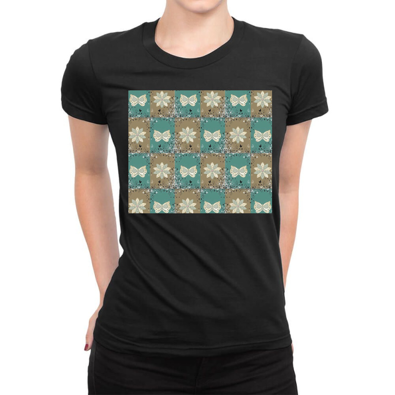 Patterns Abstract Kaleidoscope Swirls Ladies Fitted T-Shirt by Finchxws | Artistshot