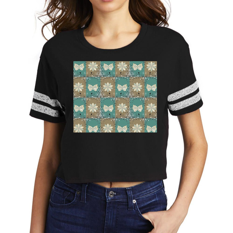 Patterns Abstract Kaleidoscope Swirls Scorecard Crop Tee by Finchxws | Artistshot