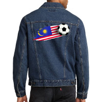 Malaysia Flag Jersey Malaysian Soccer Team Malaysian T Shirt Men Denim Jacket | Artistshot