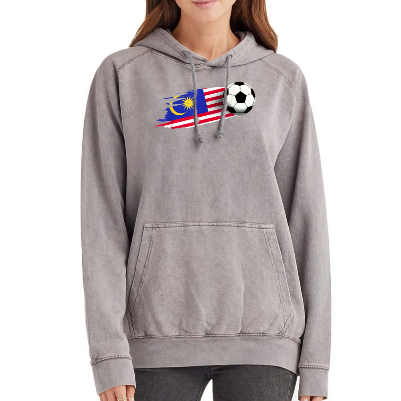 Malaysia Flag Jersey Malaysian Soccer Team Malaysian T Shirt Vintage Hoodie by cm-arts | Artistshot