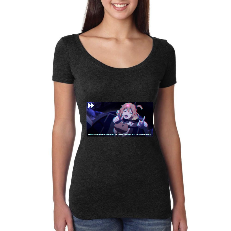 When The Rune Sparkles In September! Women's Triblend Scoop T-shirt by cm-arts | Artistshot