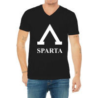 Find Sparta Peloponnese Spartan Lambda T-shirt V-neck Tee | Artistshot