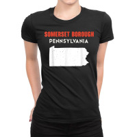 Somerset Borough Pennsylvania Usa State America Travel Ladies Fitted T-shirt | Artistshot