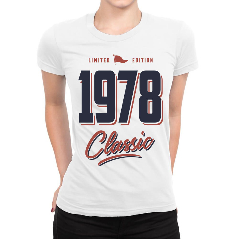 Born In 1978 Birthday Ladies Fitted T-shirt | Artistshot