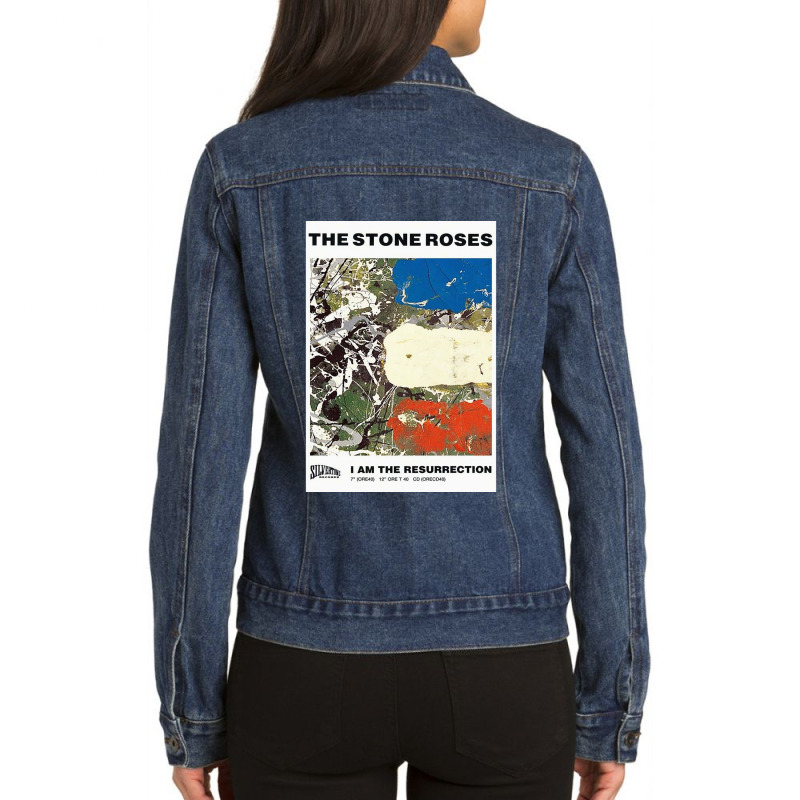 I Am The Resurrection The Stone Roses Ladies Denim Jacket by cm-arts | Artistshot