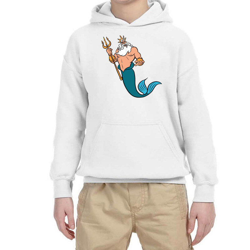 King Triton Youth Hoodie by semfolan | Artistshot