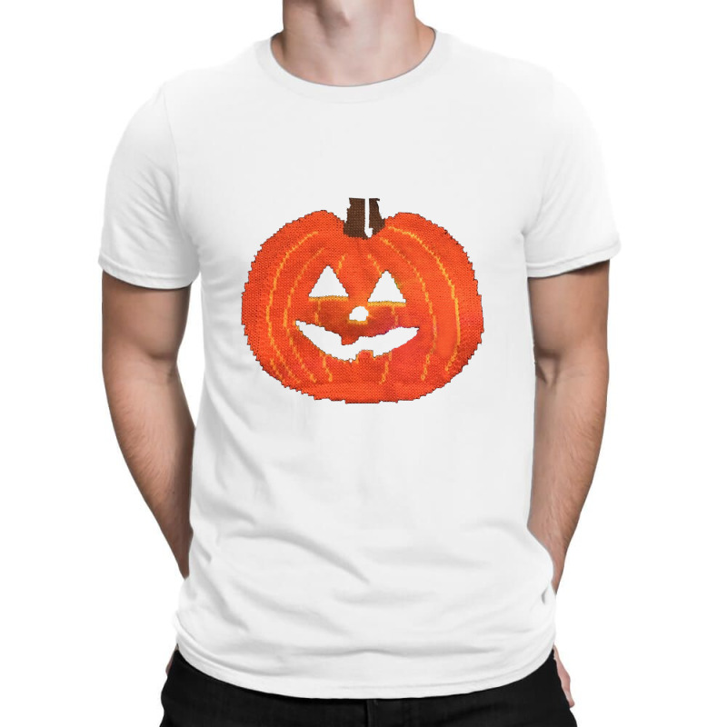 Light Up Halloween Pumpkin T-Shirt by cm-arts | Artistshot