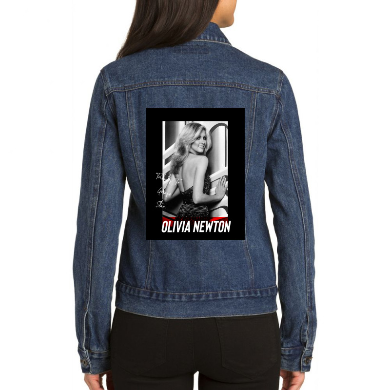 Nine Sisters Album- Olivia Newton-john  Art Ladies Denim Jacket by cm-arts | Artistshot