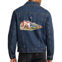 Spag's Shrewsbury Massachusetts Painting Isolated Nostalgia Men Denim Jacket | Artistshot