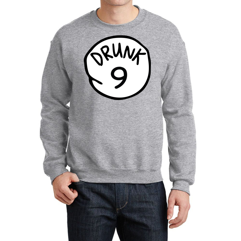 Drunk9 Crewneck Sweatshirt | Artistshot