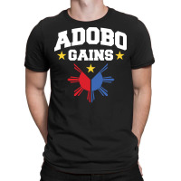 Adobo Gains Funny Filipino Philippine Sun Flag Pride Pullover Hoodie T-shirt | Artistshot