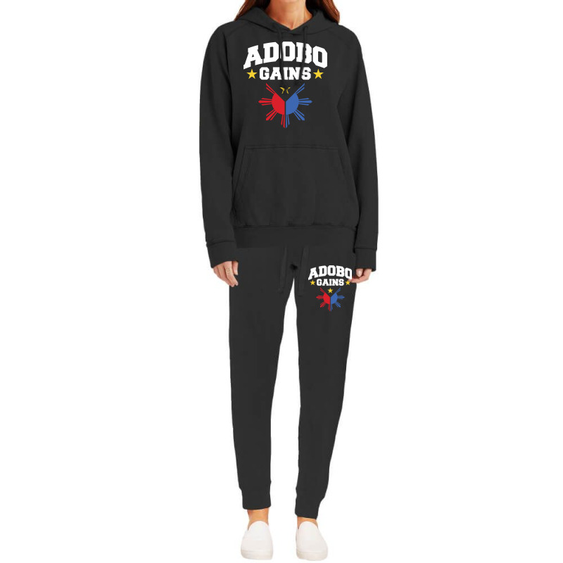 Adobo Gains Funny Filipino Philippine Sun Flag Pride Pullover Hoodie Hoodie & Jogger set by chicoavsmaydav | Artistshot