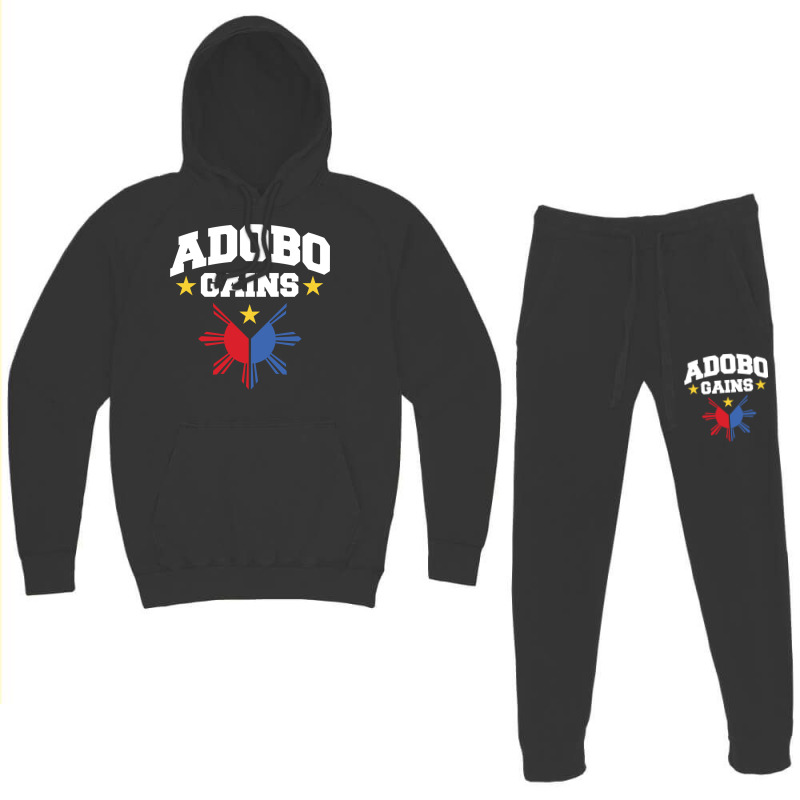 Adobo Gains Funny Filipino Philippine Sun Flag Pride Pullover Hoodie Hoodie & Jogger set by chicoavsmaydav | Artistshot