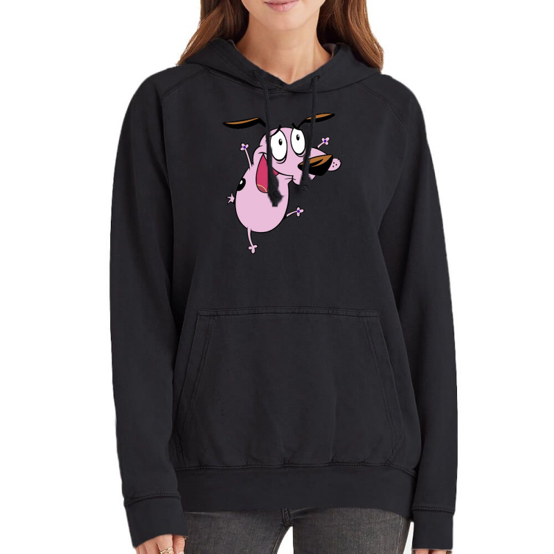 Courage The Cowardly Dog Vintage Hoodie | Artistshot