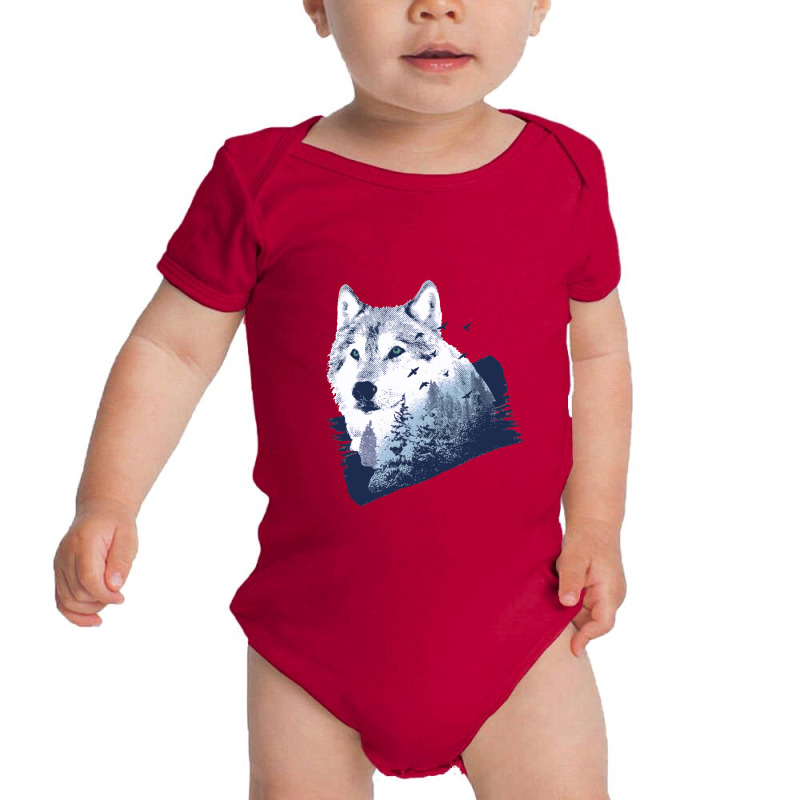 Wolf Forest Baby Bodysuit by cm-arts | Artistshot