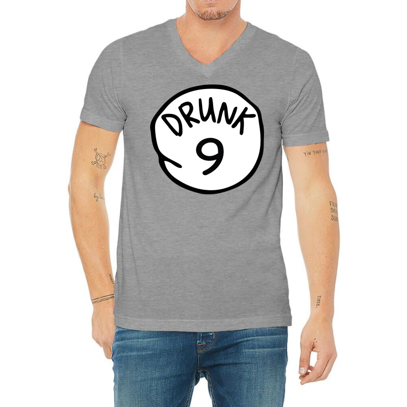 Drunk9 V-neck Tee | Artistshot