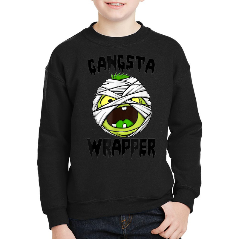 Gangsta Wrapper Funny Zombie Halloween Costume Youth Sweatshirt | Artistshot