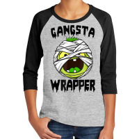 Gangsta Wrapper Funny Zombie Halloween Costume Youth 3/4 Sleeve | Artistshot