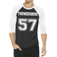 Jersey Style Thunderbird 57 1957 Muscle Classic Car 3/4 Sleeve Shirt | Artistshot