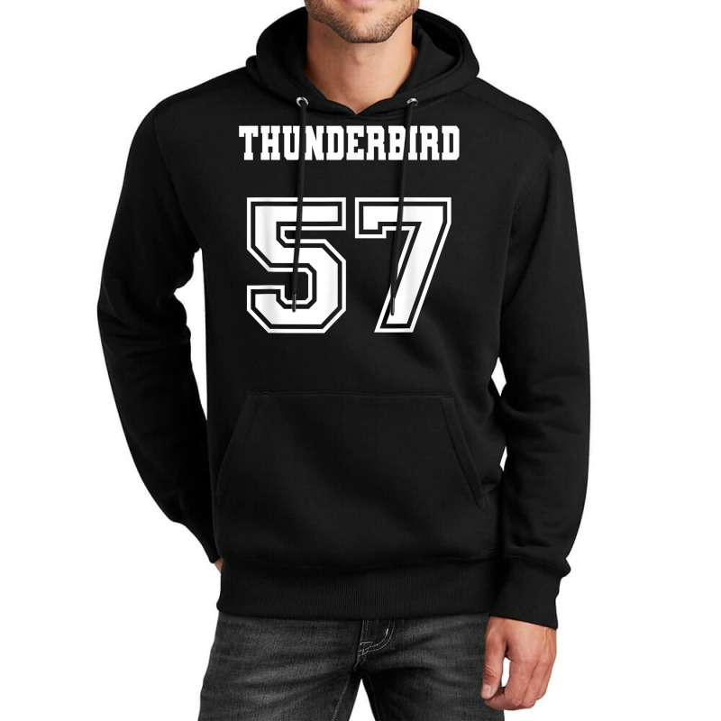 Jersey Style Thunderbird 57 1957 Muscle Classic Car Unisex Hoodie | Artistshot