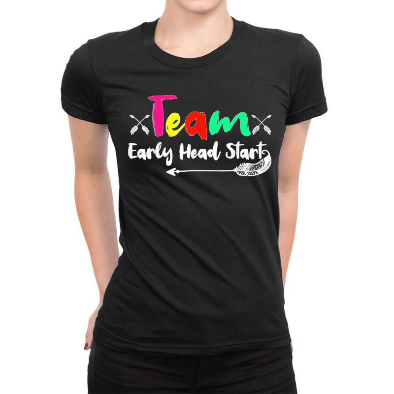 Team Early Head Start Back To School Funny Teacher Adults Ladies Fitted T-Shirt by cm-arts | Artistshot