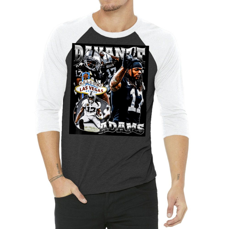 Davante Adams, Davante, Adams, Davante Adam, Davante Adams Vintage, Da 3/4 Sleeve Shirt | Artistshot