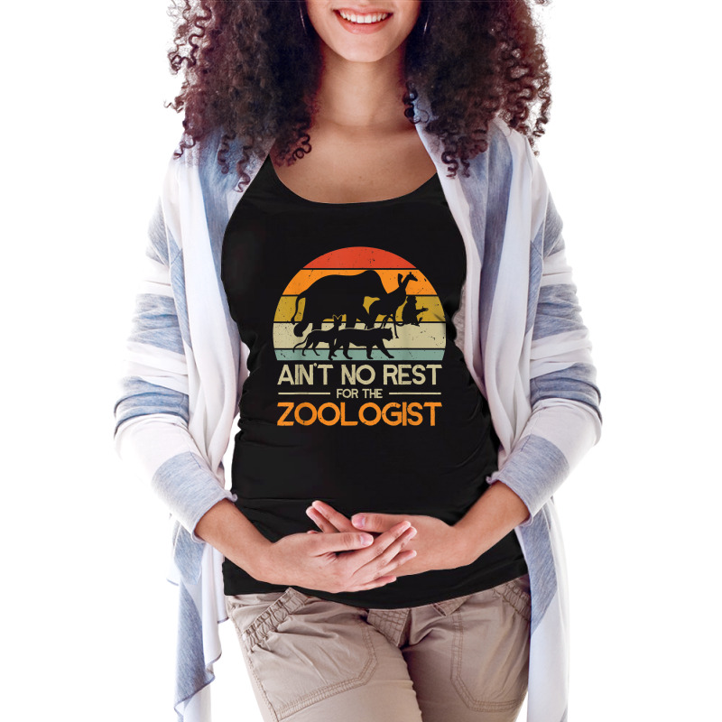 Zoologist Zookeeping Wildlife Zoology Zoo Employee Zookeeper Maternity Scoop Neck T-shirt by Fashlaza | Artistshot