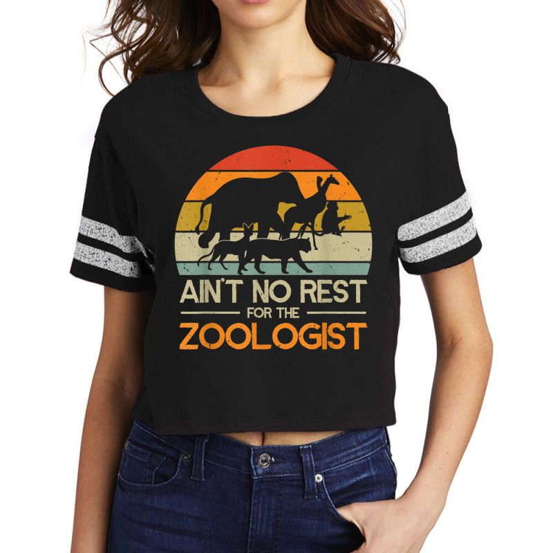 Zoologist Zookeeping Wildlife Zoology Zoo Employee Zookeeper Scorecard Crop Tee by Fashlaza | Artistshot