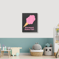 Vermont State Fair Pink Cotton Candy County Fair Portrait Canvas Print | Artistshot