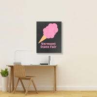 Vermont State Fair Pink Cotton Candy County Fair Portrait Canvas Print | Artistshot