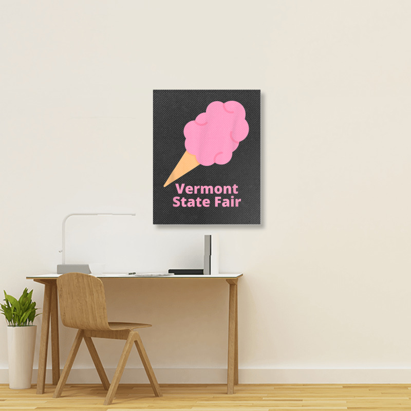 Vermont State Fair Pink Cotton Candy County Fair Portrait Canvas Print | Artistshot