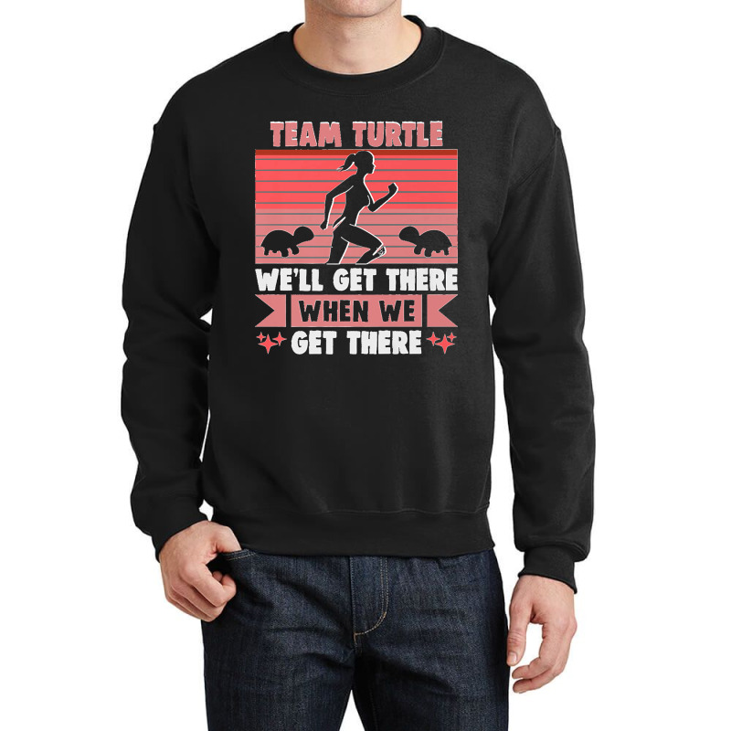 Team Turtle We'll Get There Running Marathon Runner Premium Crewneck Sweatshirt by cm-arts | Artistshot