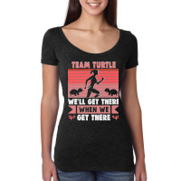 Team Turtle We'll Get There Running Marathon Runner Premium Women's Triblend Scoop T-shirt | Artistshot