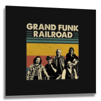 Grand Funk Railroad, Grand, Funk, Railroad, Grand Funk Railroads, Gran Metal Print Square | Artistshot