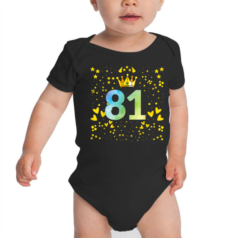 81st Birthday Anniversaries Baby Bodysuit | Artistshot