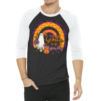 Tis The Season To Be Spooky Rainbow Ghouls Pumpkin Halloween 3/4 Sleeve Shirt | Artistshot