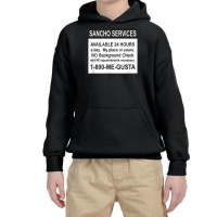 Mens Funny Sancho Services News Ad Mexican Humor For Sanchos T Shirt Youth Hoodie | Artistshot