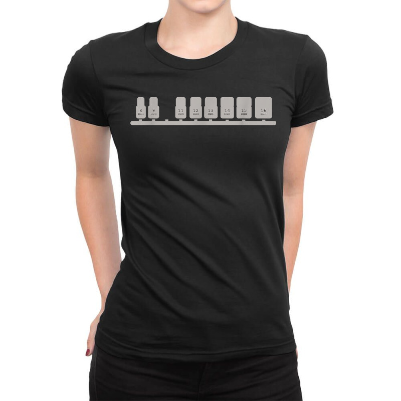 Missing 10mm Socket Funny Mechanicss Ladies Fitted T-Shirt by CaitlynLevine | Artistshot