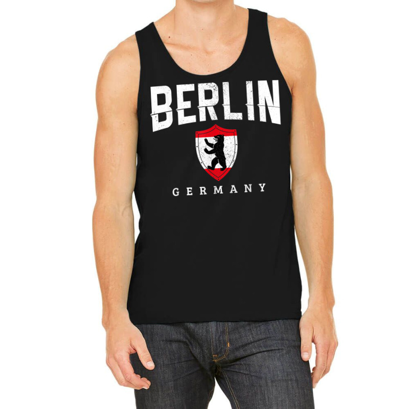 Berlin Germany Bear Flag Souvenir Travel German Gift T Shirt Tank Top | Artistshot