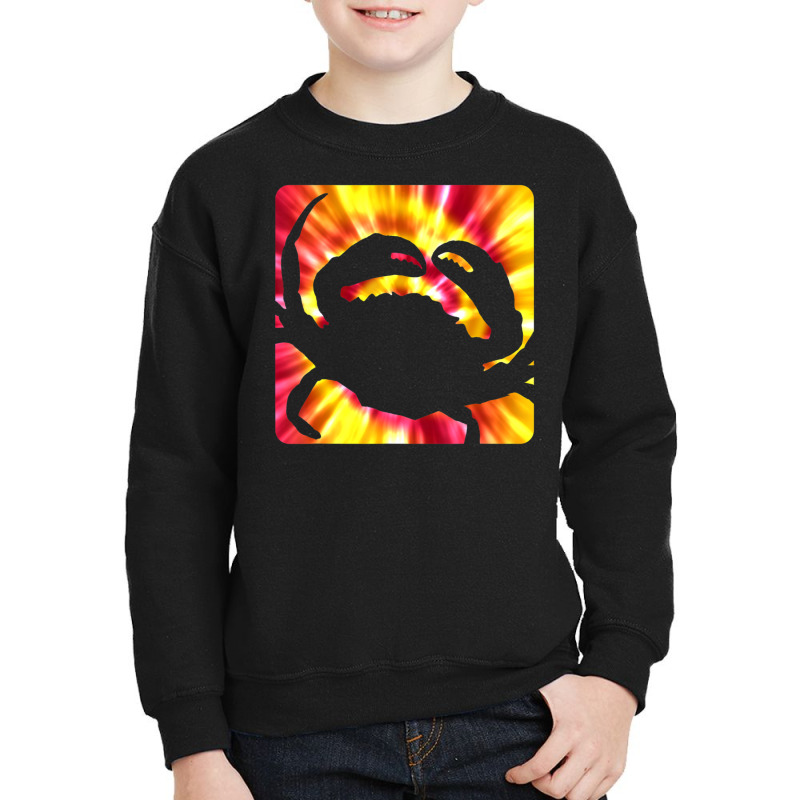 Tie Dye Crab For Crab Lovers Youth Sweatshirt | Artistshot