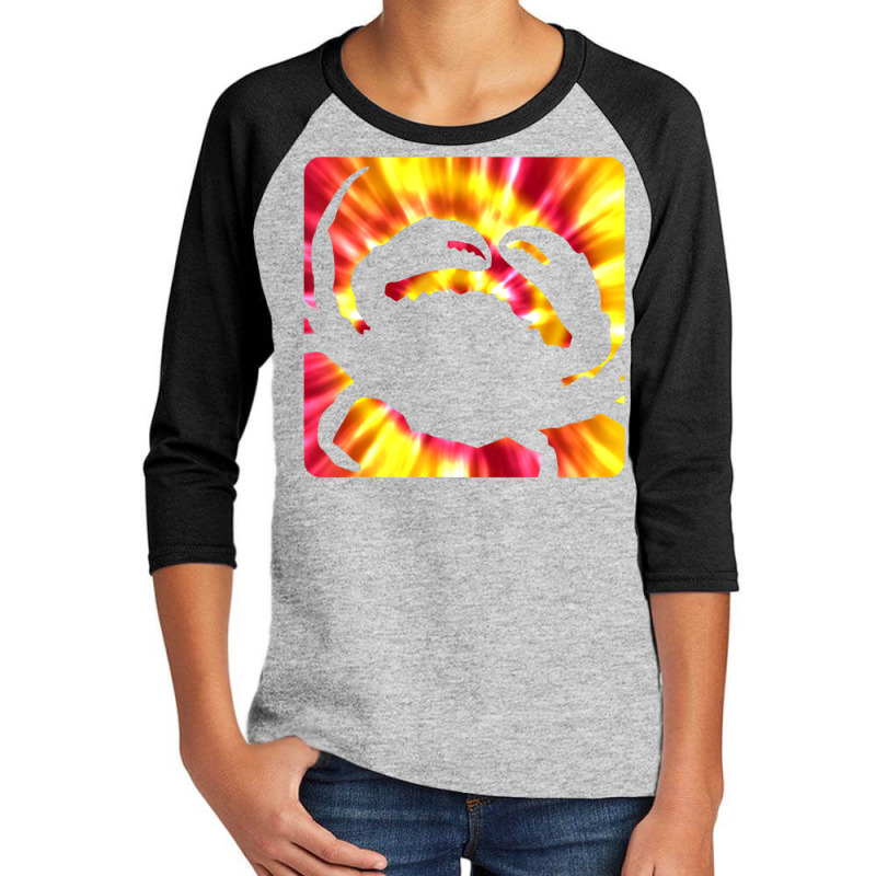 Tie Dye Crab For Crab Lovers Youth 3/4 Sleeve | Artistshot