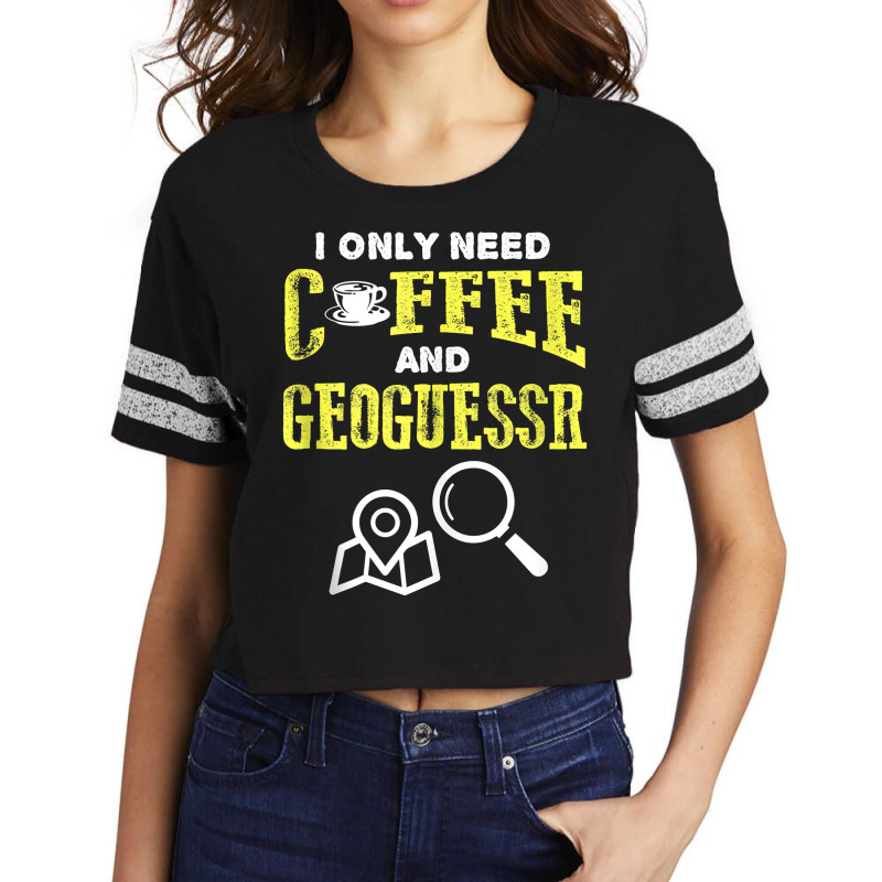 Retro Vintage Coffee And Geoguessr Location Tank Top Scorecard Crop Tee by TysonBoyer | Artistshot