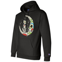 Sugar Skull Cat Moon Dia De Los Muertos Halloween Costume Champion Hoodie | Artistshot