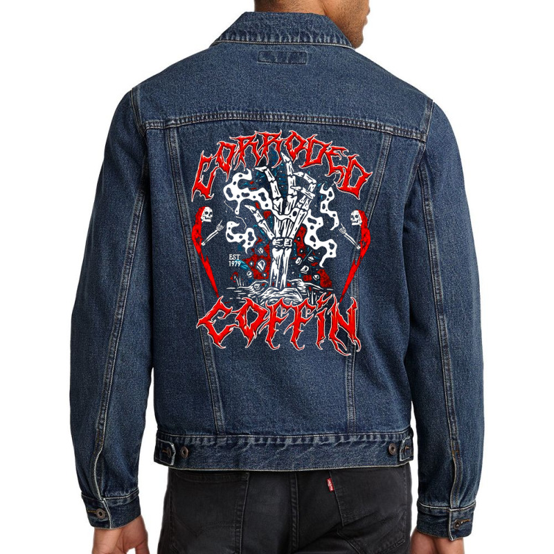 Corroded Coffin, Corroded Coffin 1986, Corroded, Coffin, Corroded, Cof Men Denim Jacket | Artistshot