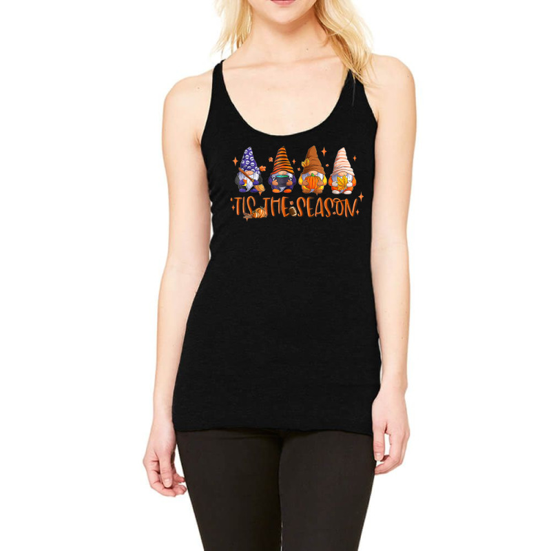 Halloween Gnomes Autumn Tis The Season Racerback Tank by Orchid | Artistshot