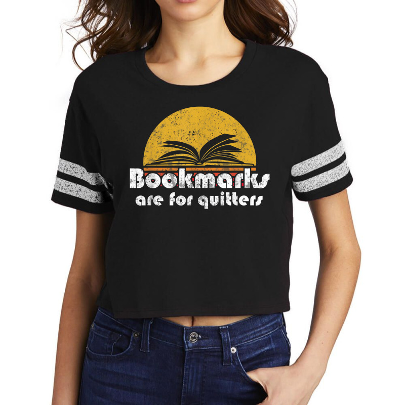 Vintage Reading Book Bookmarks Quitters Sunset Gift Scorecard Crop Tee by ErickMercado | Artistshot