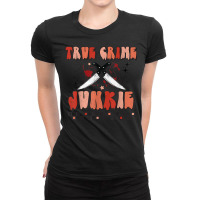 True Crime And Chill Retro Halloween Spooky Season Women Men Ladies Fitted T-shirt | Artistshot