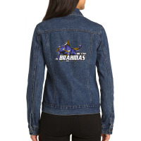 Lone Star Brahmas Ladies Denim Jacket | Artistshot